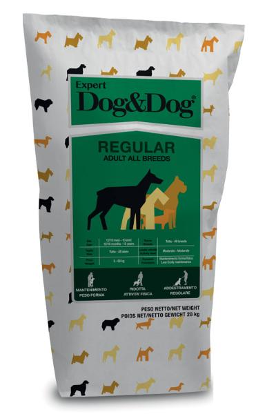 Сухой корм для взрослых собак с низкой активностью Dog&Dog Expert Regular Adult All Breeds